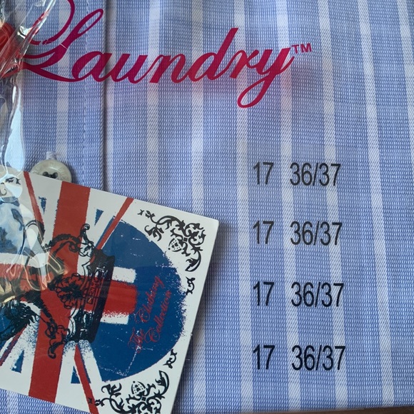 NWT English Laundry Mens dress shirt size 17 36/37 - Picture 4 of 5